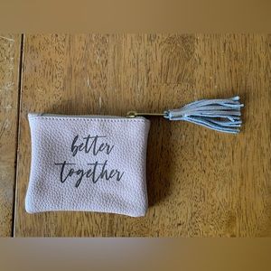 Custom Sseko Designs Coin Purse in Peachy Pink & Rose Gold Leather